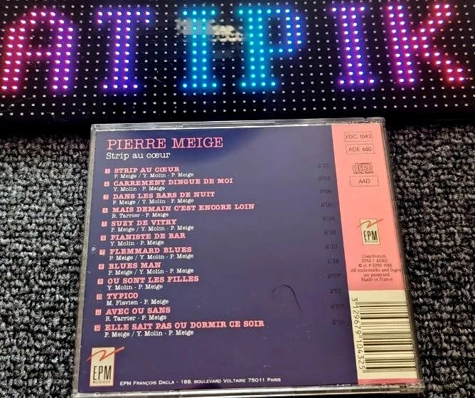 Zeldzaam Pierre Meige Strip Au Coeur CD Eerste Persing 1988 Onmisbaar 😉 – photo 2
